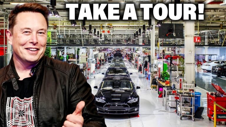Elon Musk Gives a Tour in the $10 BILLION Tesla Gigafactory Texas